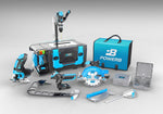 Load image into Gallery viewer, POWER8 Create Plus - 20V Cordless Power Tool Combo Kit: Drill/Driver, Circular Saw, Jigsaw, Work Light &amp; Armored Case with Benchtop Functions (battery and charger dock included)
